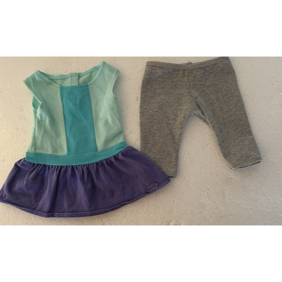 American Girl COLOR BLOCK OUTFIT ONLY Dress Leggings for 18" Doll - Picture 3 of 14